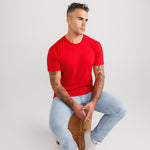 Red Crew Neck