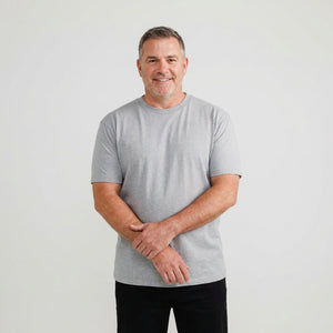 Melange Gray Crew Neck