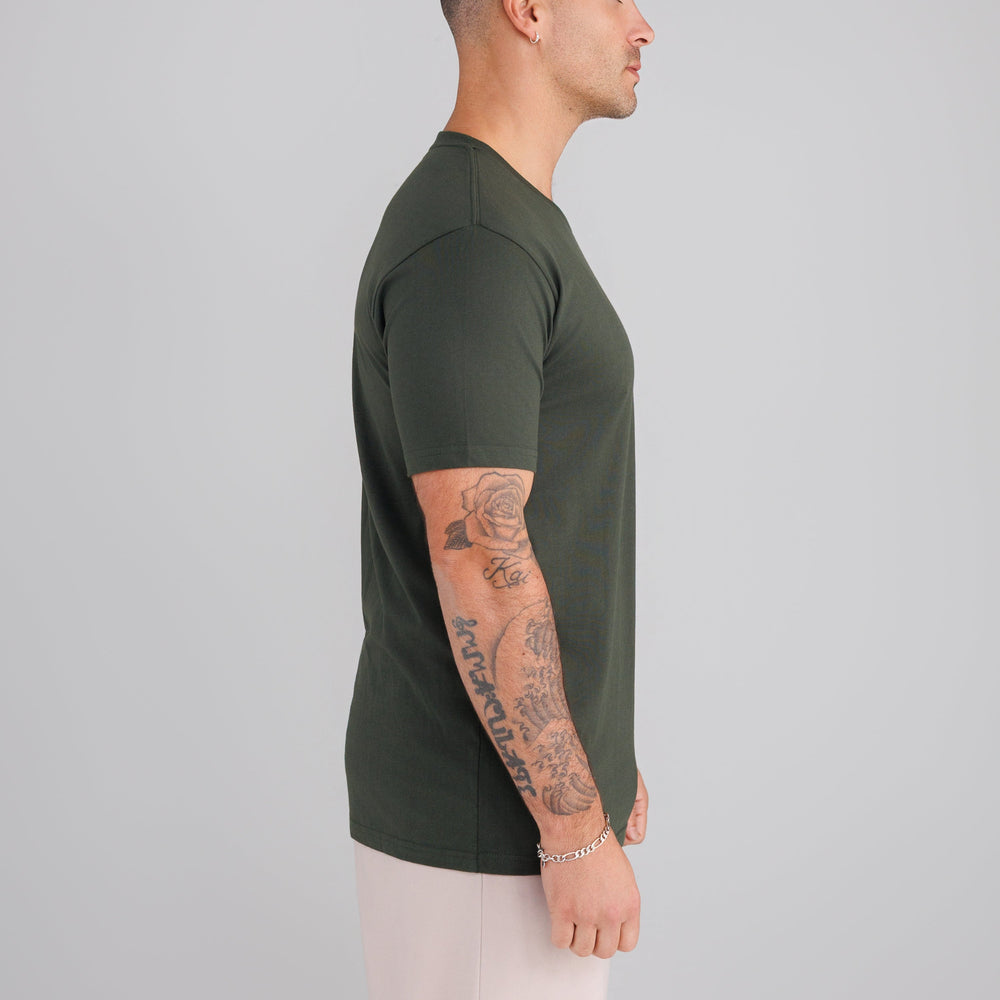 Dark Olive Crew Neck