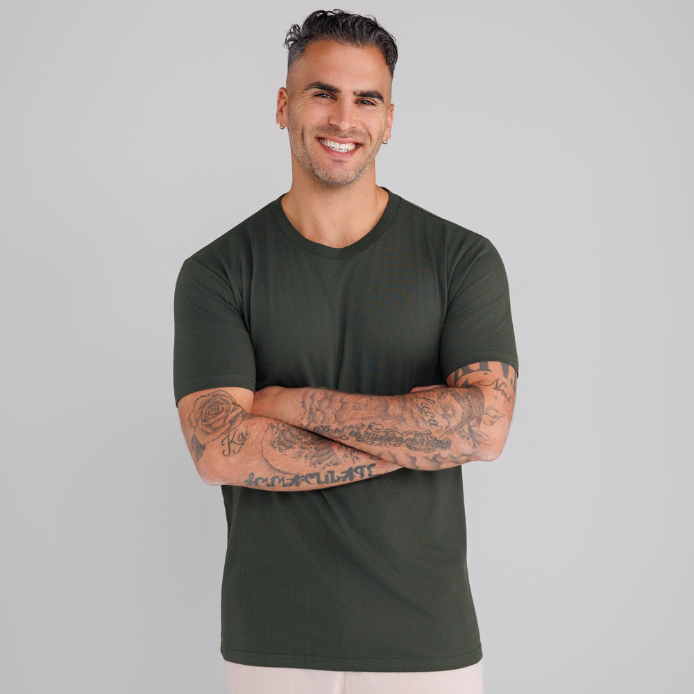 Dark Olive Crew Neck